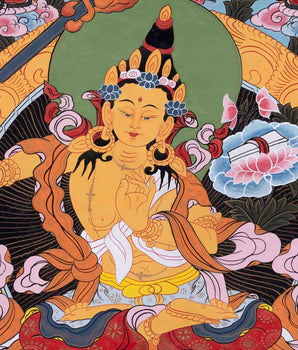Manjushree Thangka Art | Religious Bodhisattva Thangka | Wall Decors