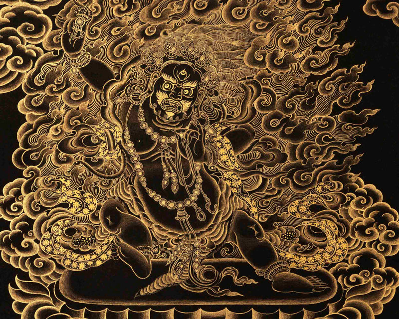 Vajrapani Thangka | Religious Buddhist Artwork