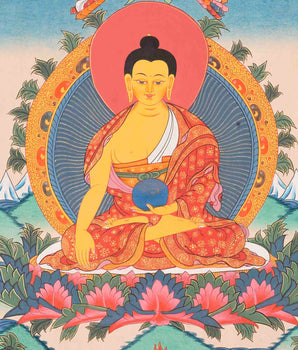 Shakyamuni Buddha Thangka | Traditional Painting | Wall Decors