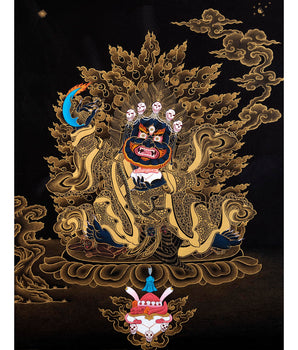 Dorje Bernakchen | The Great Black Cloak | Mahakala Thangka