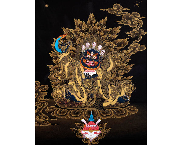 Dorje Bernakchen | The Great Black Cloak | Mahakala Thangka