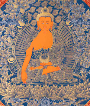 Gautam Buddha Thangka | Traditional Buddhist Painting | Wall Decors
