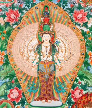 1000 Armed Chengrezig Print | Digital Printing | Wall Decoration