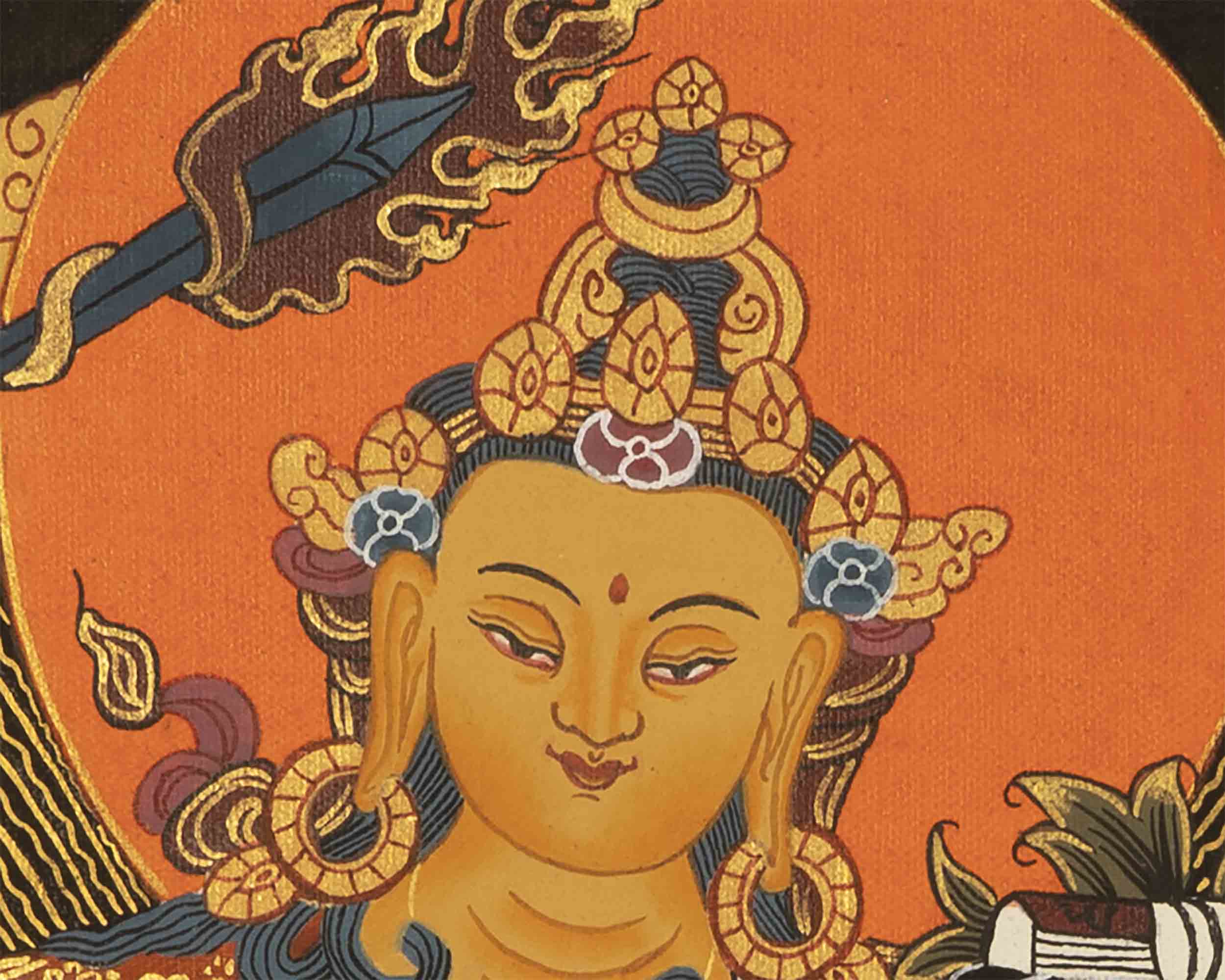 Manjushri Tibetan Thangka  |  Tibetan Thangka Art