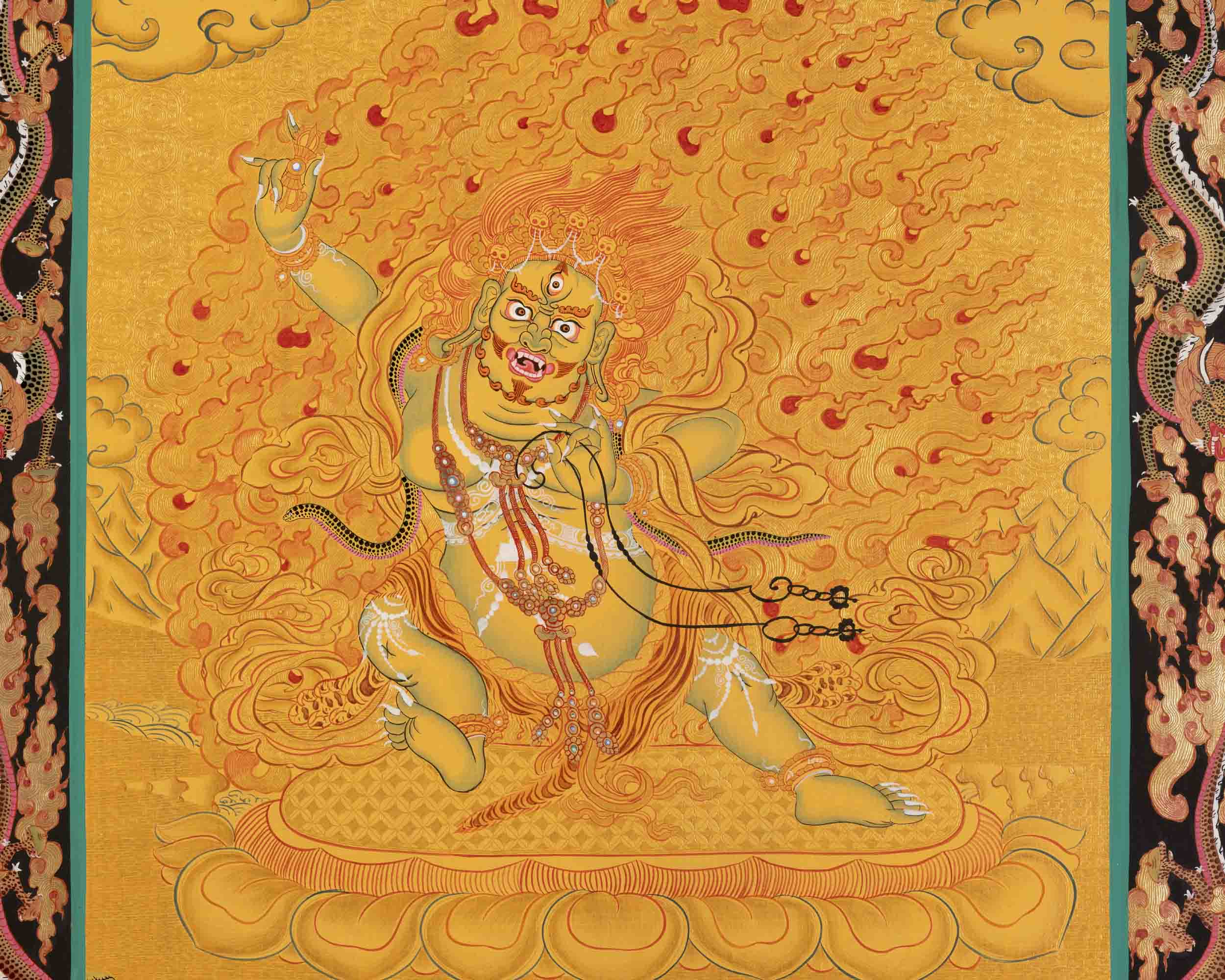 Vajrapani Thangka | Wall Hanging Canvas Art