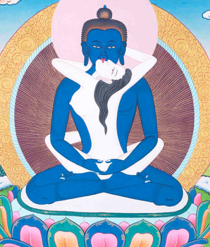 Yab Yum Buddha Thangka | Samantabhadra | Traditional Wall Decors