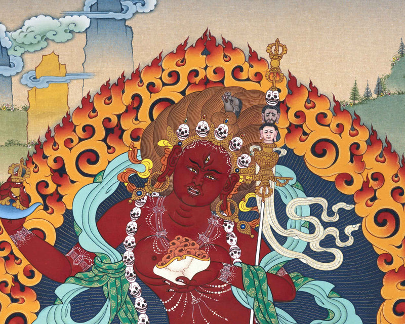 Dorje Phagmo Thangka Print For Home Decor | Protector of Wisdom and Enlightenment Giclee Print