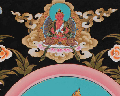 Dorje Sempa Print | Vajrasattva Thangka Print | Wall Decorations