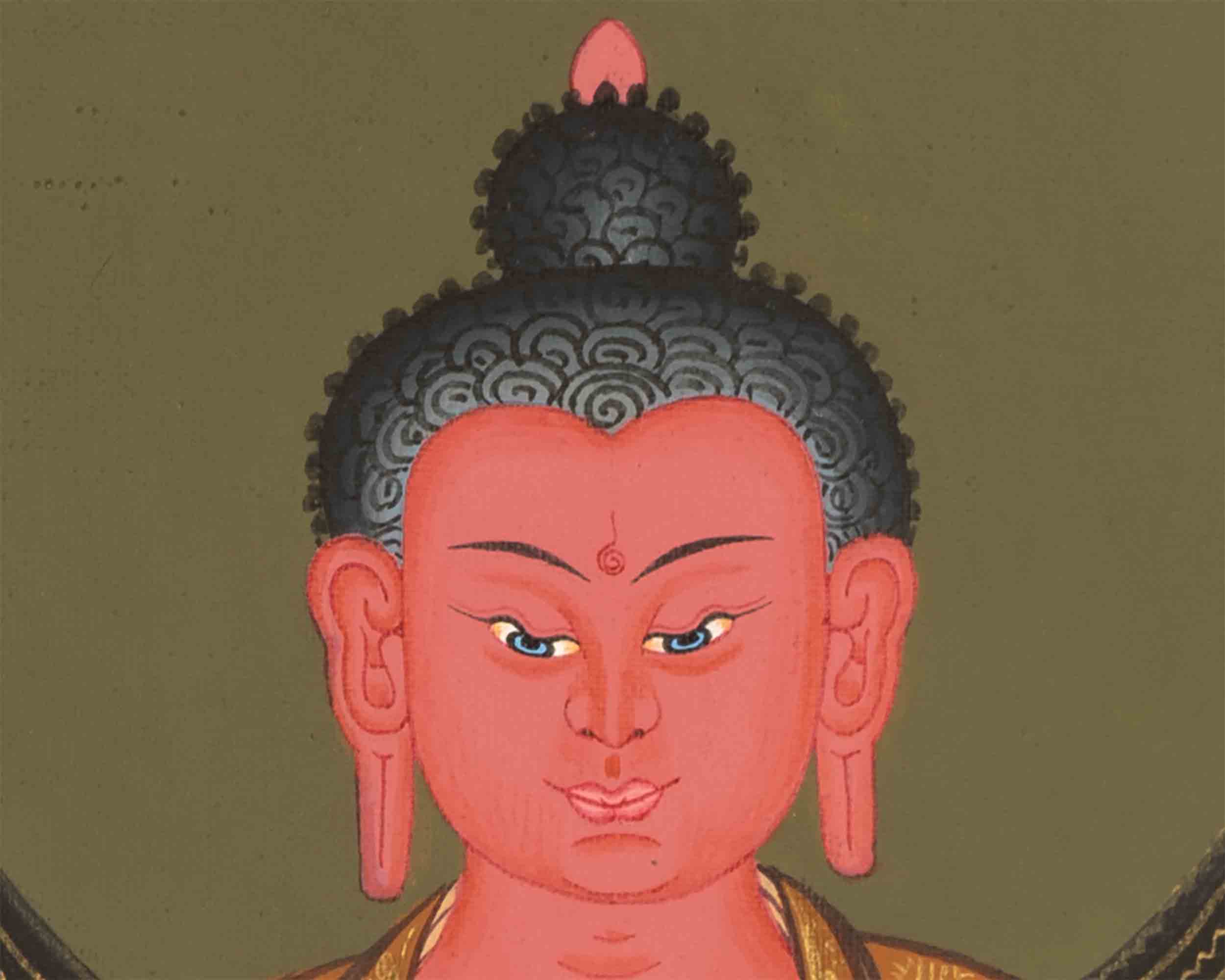 Amitabha Buddha Thangka | Small Size Home Decor