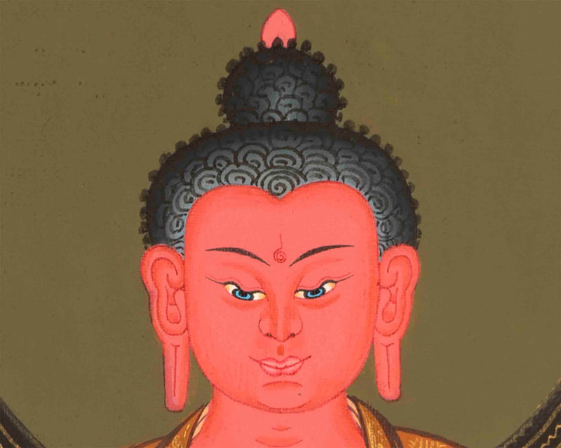 Amitabha Buddha Thangka | Small Size Home Decor