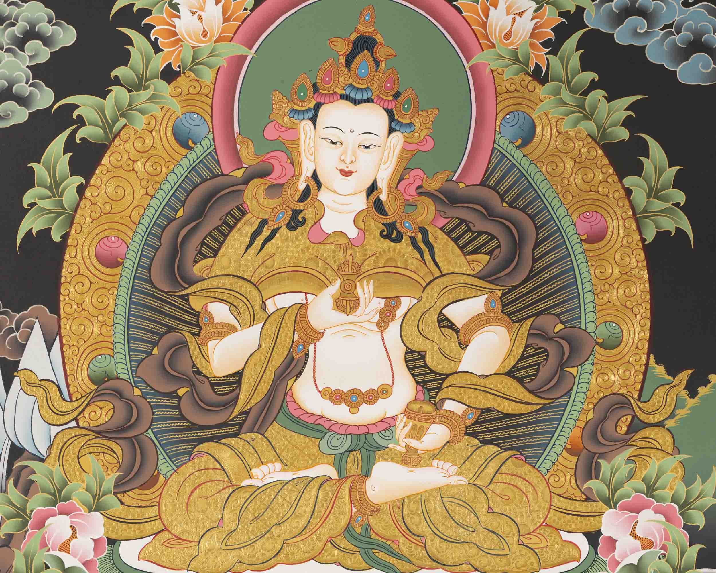 Vajrasattva Dorje Sempa | Handpainted Thangka | Religious Art