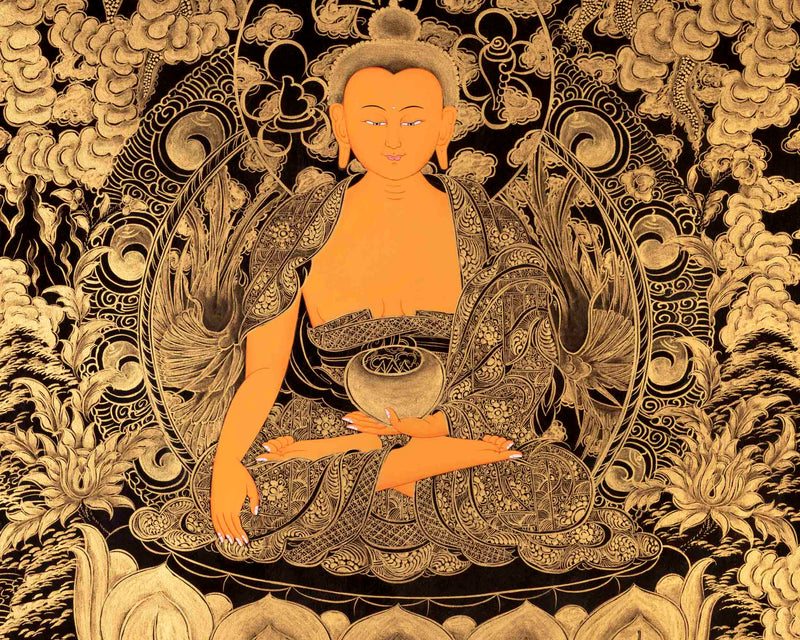 Buddha Shakyamuni Thangka | Religious Buddhist Art | Wall Decors