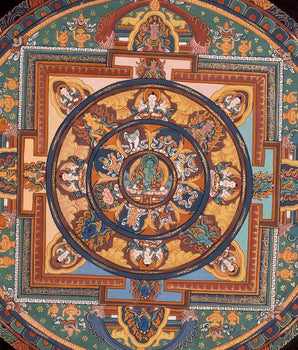 Green Tara Mandala Thangka | Traditional Painting