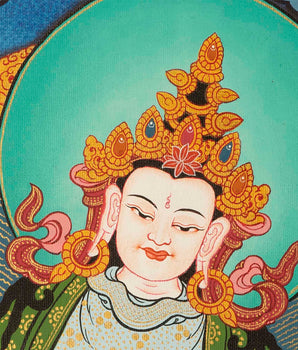 Small Size Vajrasattva Thangka | Buddhist Shrine Room Decor