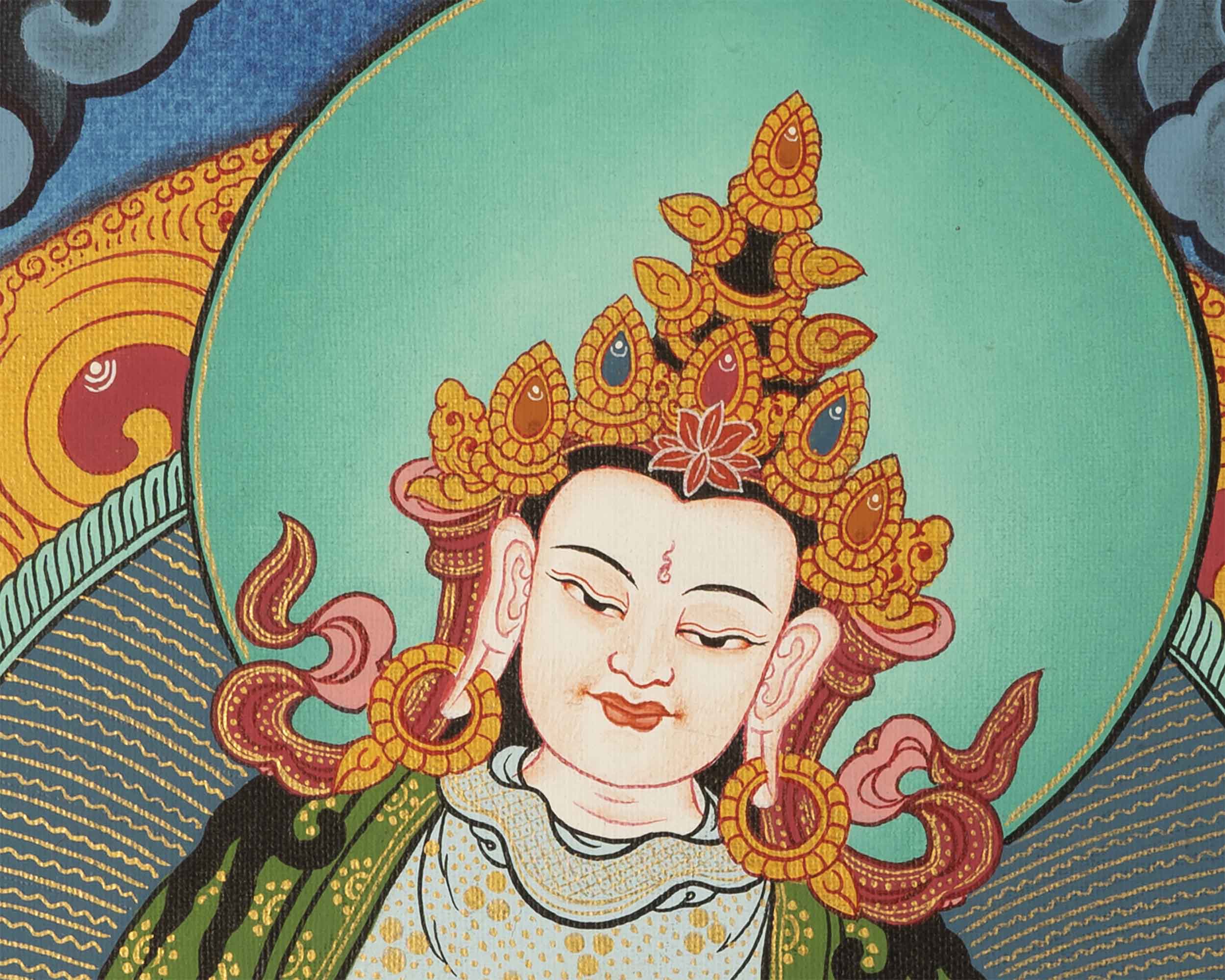 Small Size Vajrasattva Thangka | Buddhist Shrine Room Decor