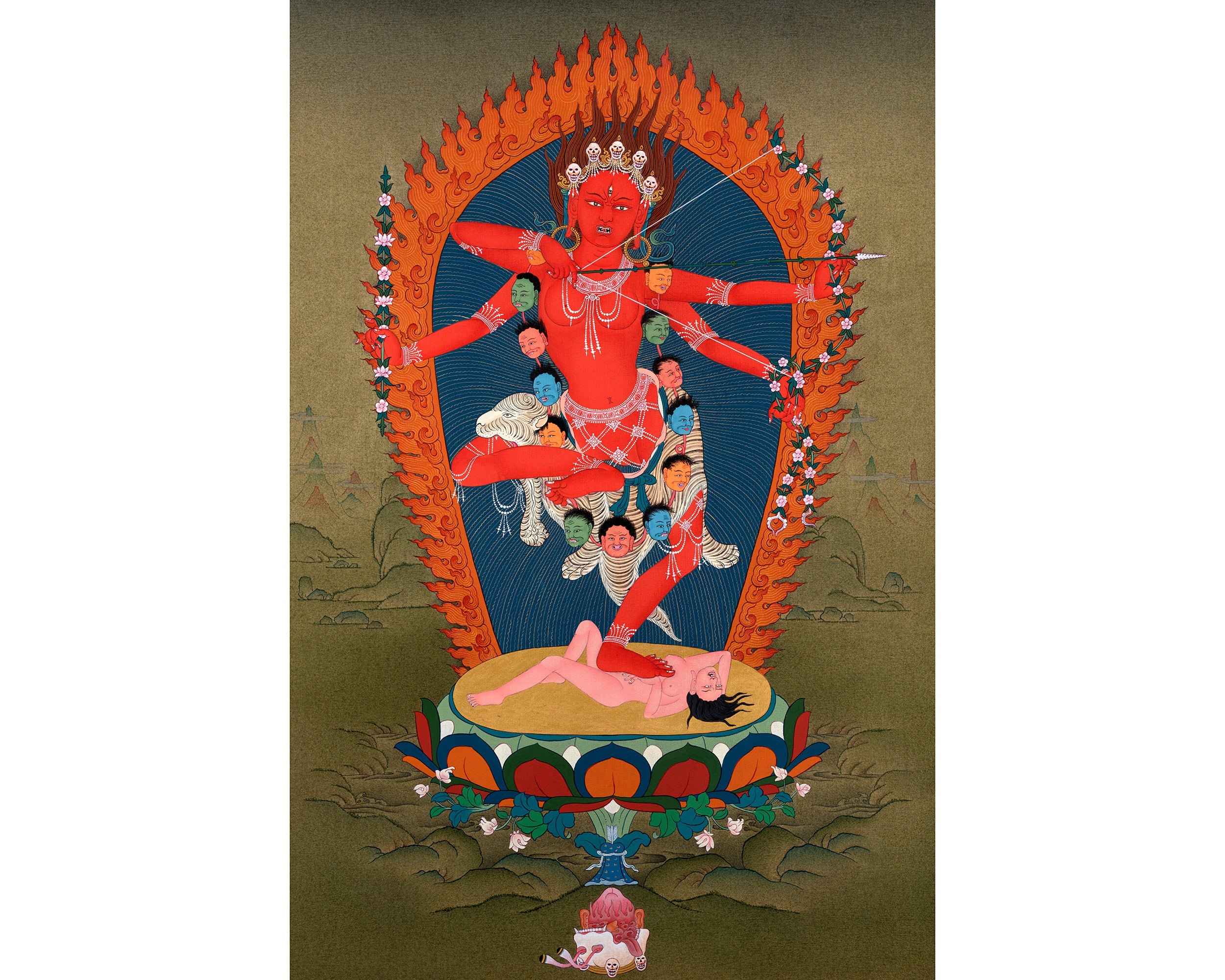 Kurukulla Thangka | Dakini Painting| Tibetan Buddhist Art