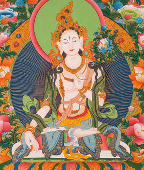 White Tara Thangka | Wall Hanging Decorations