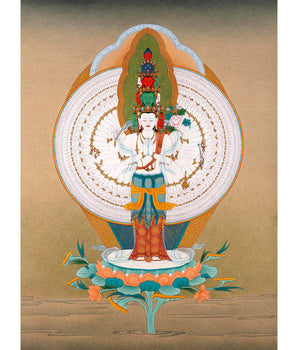 1000 Arm Chenrezig | Buddha Of Compassion | Avalokiteshvara Thangka