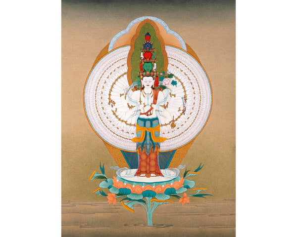 1000 Arm Chenrezig | Buddha Of Compassion | Avalokiteshvara Thangka