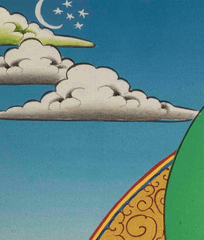 Dzambala Kubera Thangka | Traditional Buddhist Art | Wall Decors