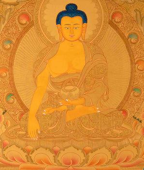 Tibetan Shakaymauni Thangka | Tibetan Buddha Artwork