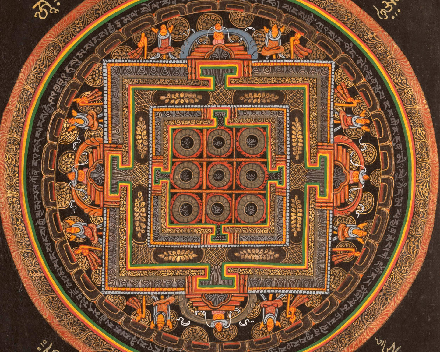 Mantra Mandala Thangka |  Wall Decoration Painting