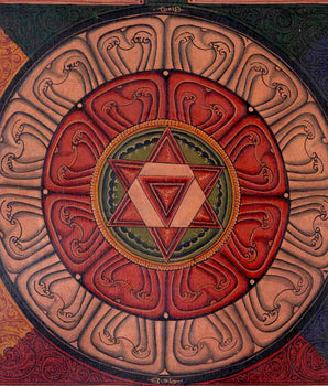Yantra Mandala | Religious Buddhist Thangka Art | Wall Decors