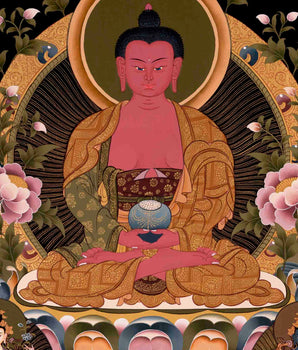 Amitabha Buddha Thangka | Religious Buddhist Art | Wall Decors