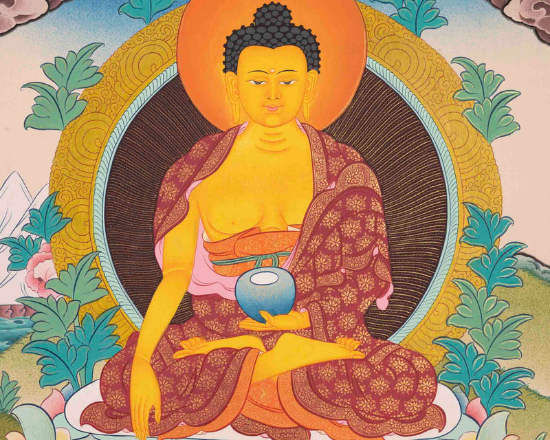 Shakyamuni Buddha Thangka | Wall Hanging Decoration Art