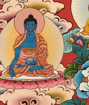 Gautama Buddha Thangka | Gift For Buddhist | Wall Decoration Art