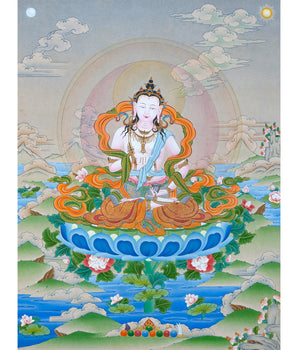 Vajrasattva Thangka| Tibetan Buddhist Art