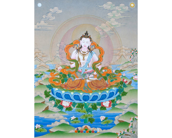 Vajrasattva Thangka| Tibetan Buddhist Art