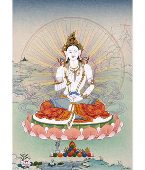 Yeshe Tsogyal | Wisdom Dakini | Handpainted Tibetan Thangka