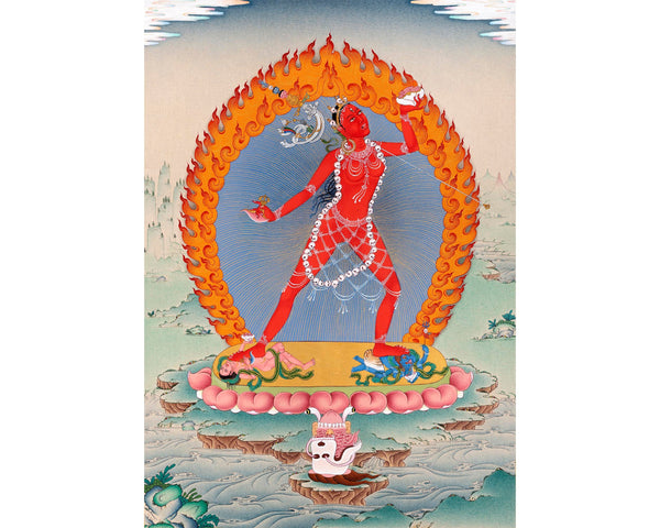 Vajrayogini Thangka | Wrathful Dakini | Female Yidam