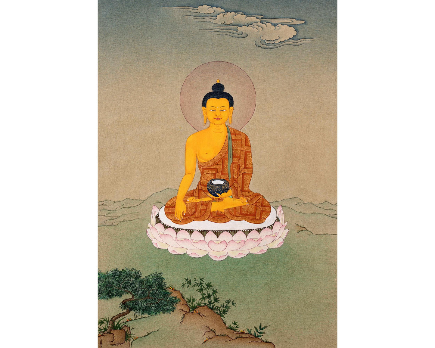 Buddha Shakyamuni Art | Karma Gadri Style Thangka