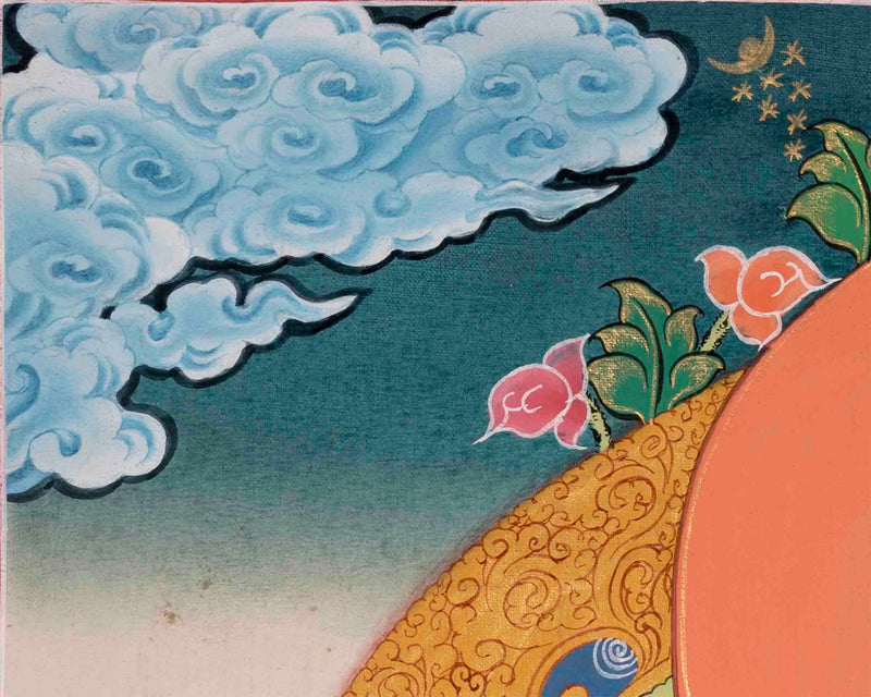 Green Tara Thangka | Healing Female Deity | Religious Wall Decors
