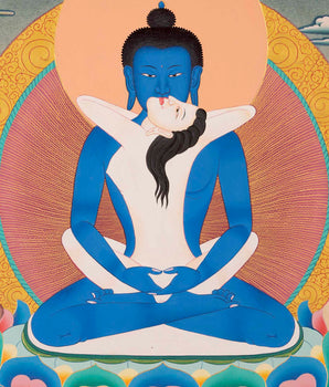 Samantabhadra Bodhisattva Thangka | Aspiration Prayer Buddha