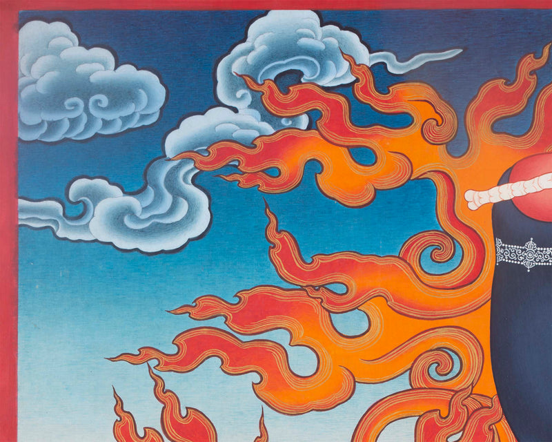 Yama Dharmaraja Thangka | Budddhist Thangka | Digital Print