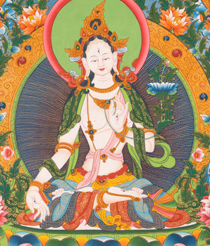 White Tara Thangka | Buddhist Gift Ideas