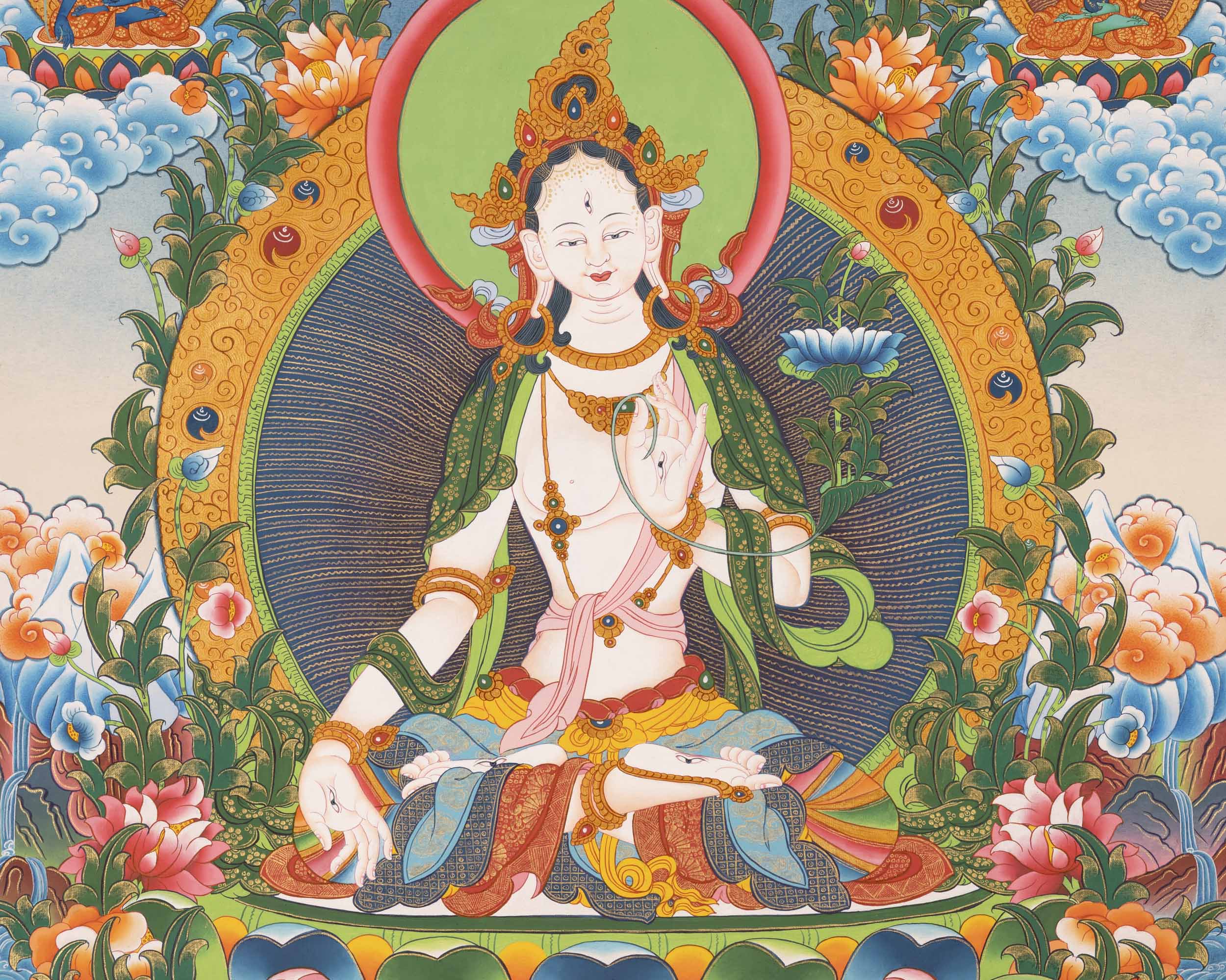 White Tara Thangka | Buddhist Gift Ideas