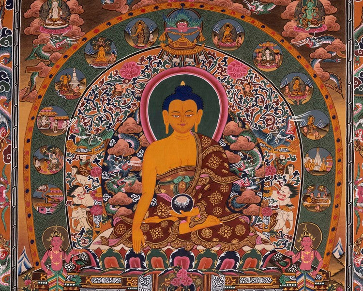 Original Shakyamuni Buddha | Buddhist Religious Thangka Painting