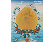 Guru Padmasambhava Rainbow Body Thangka | Enlightened Buddha