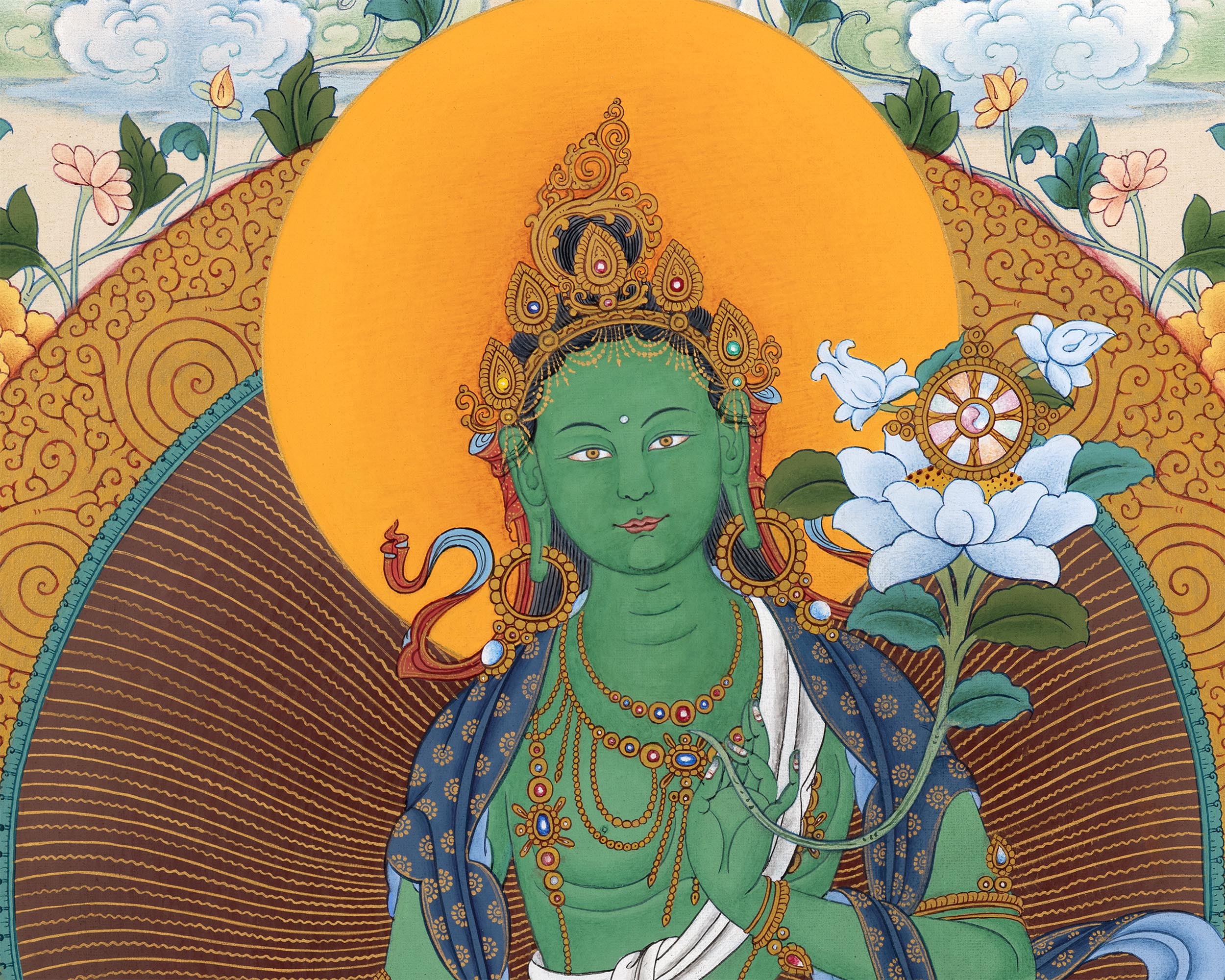 21 Tara Print | Twenty-One Tara Thangka of the Chandragomin Tradition
