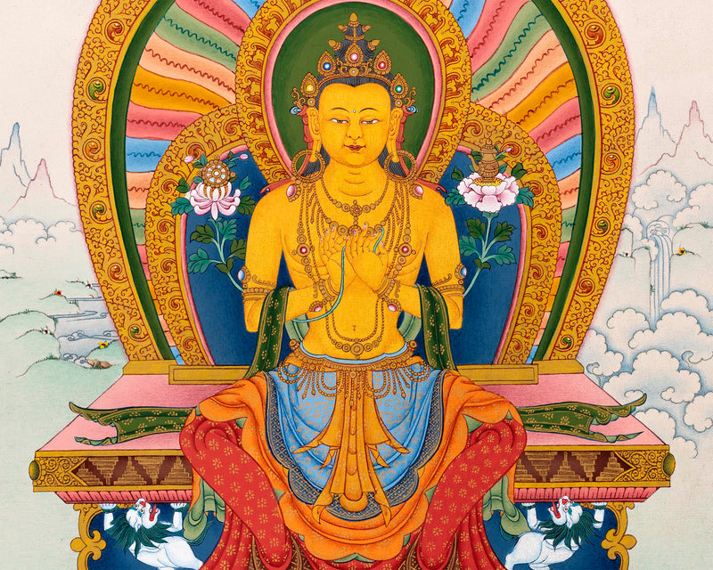 Maitreya Buddha | Traditional Himalayan Art | Exquisite Future Buddha Art