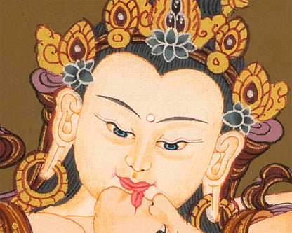 Vajrasattva Thangka | Religious Wall Decoration