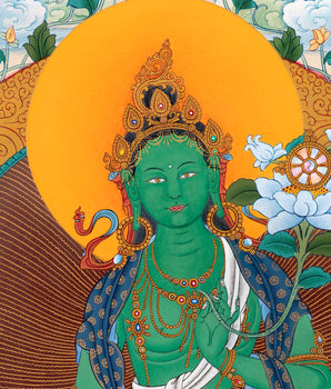 21 Taras Mandala of the Chandragomin Tradition | Twenty-One Tara Thangka Painting