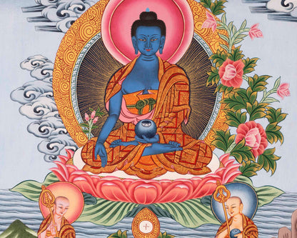 Bhaisajyaguru Thangka | Original Hand-Painted Tibetan Art