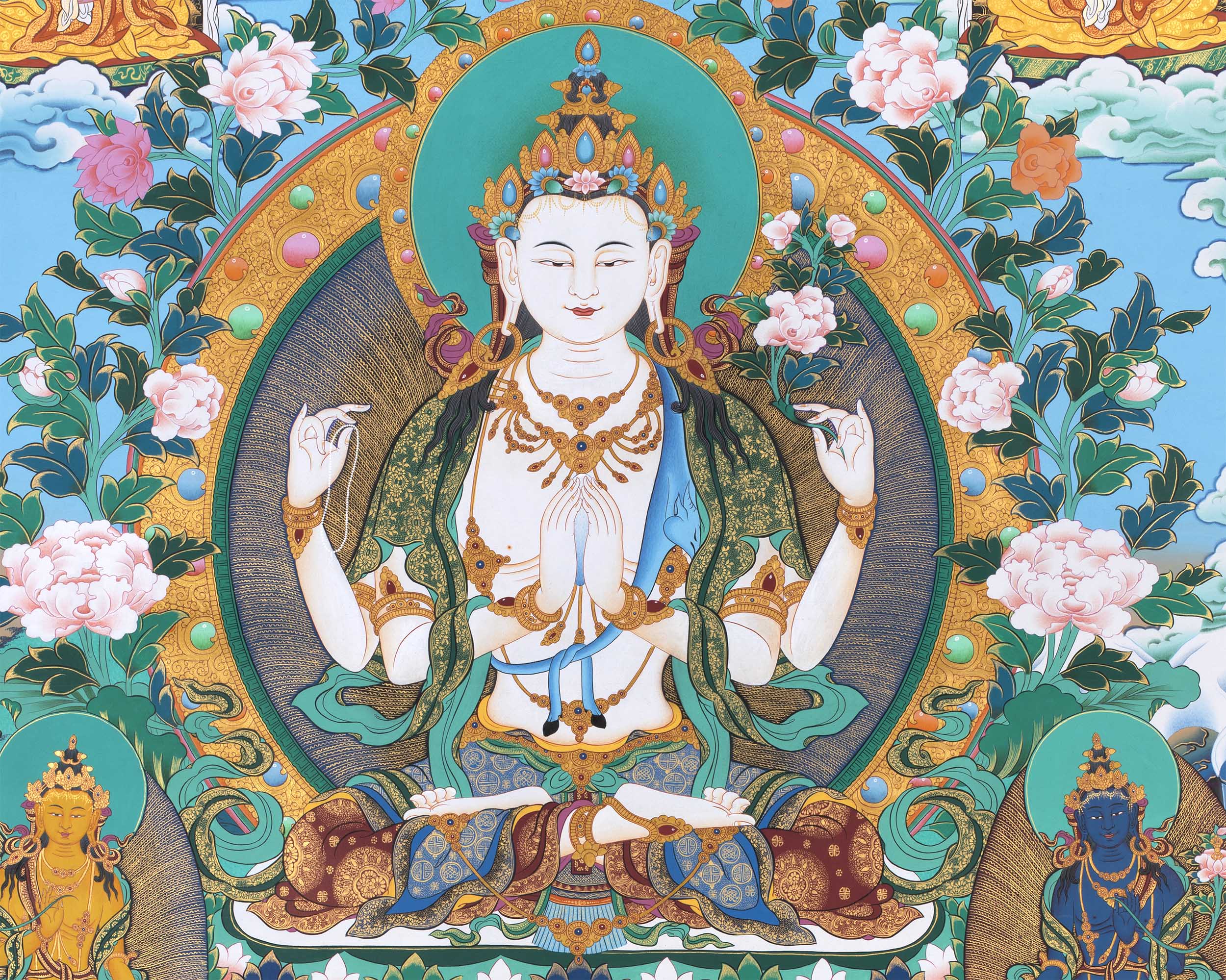 Avalokiteshvara Chenresig Print | Tibetan Wall decor