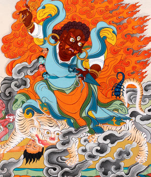 Dorje Drollo Thangka | Tibetan Thangka Painting | Buddhist Art
