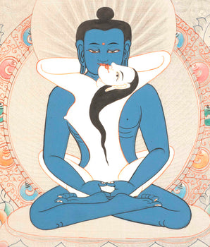 Samantabhadra Buddha Thangka | Wall Decor Thangka